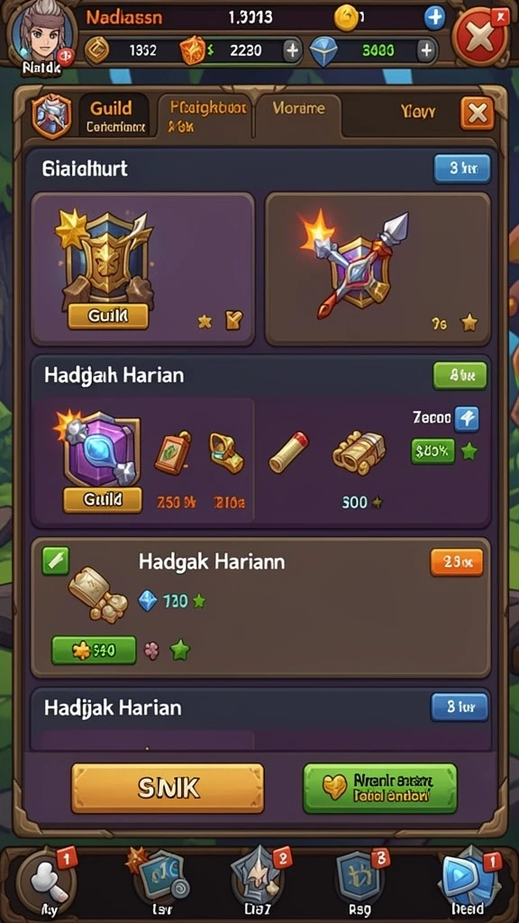 Pengguna dapat menikmati berbagai game yang menguji keterampilan.