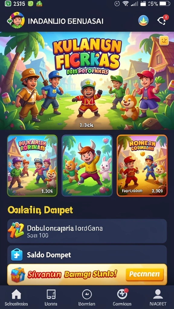 Tampilan antarmuka yang menarik dan mudah dinavigasi.