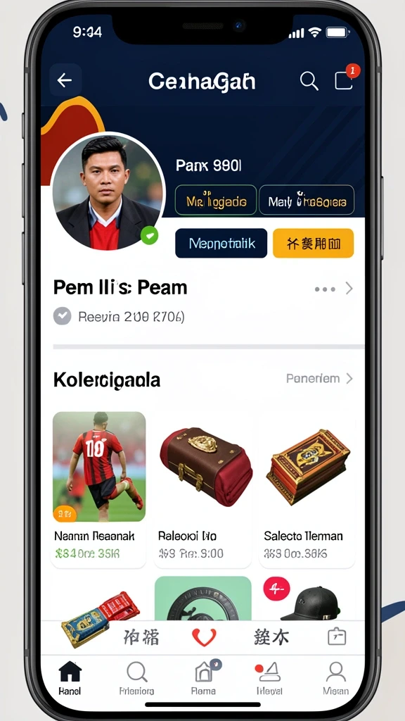 Tangkapan layar dari antarmuka permainan yang menarik.