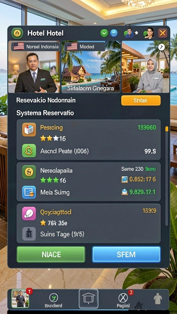 Fitur turnamen dengan hadiah menarik.