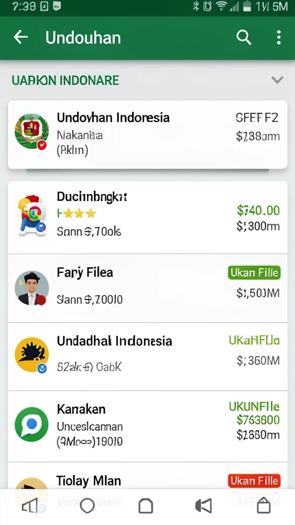 Tampilan menu utama DEWALIN yang menarik.