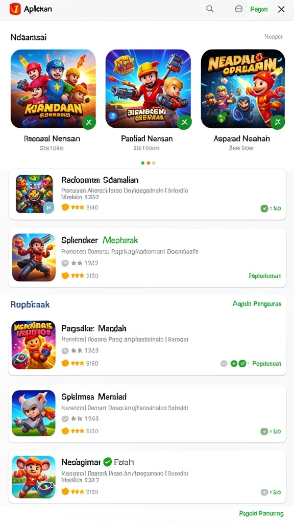 Tampilan awal permainan F7F7 yang menarik.