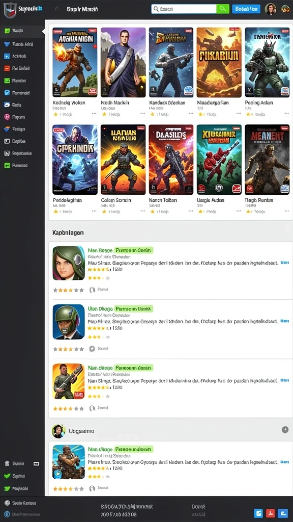 Screenshot menunjukkan antarmuka pengguna yang menarik.