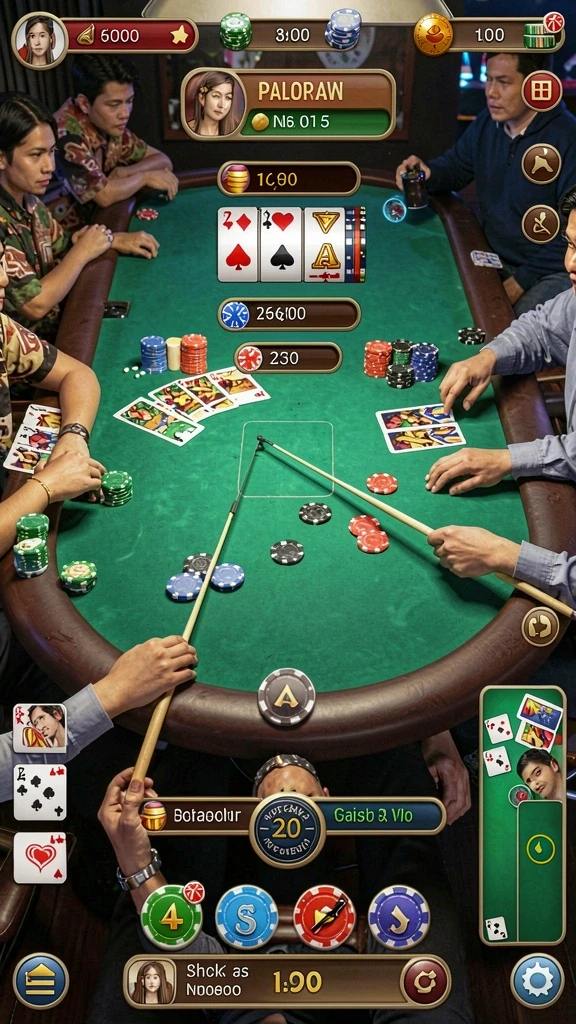 Screenshot menampilkan tampilan karakter utama dengan latar belakang yang menakjubkan.
