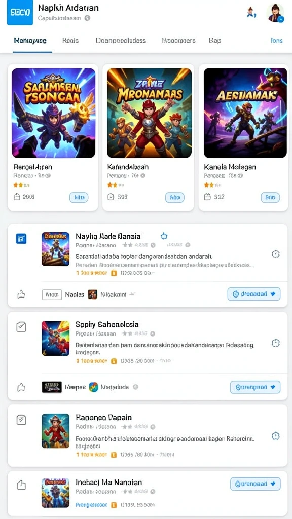 Tantangan menarik di setiap level yang berbeda.