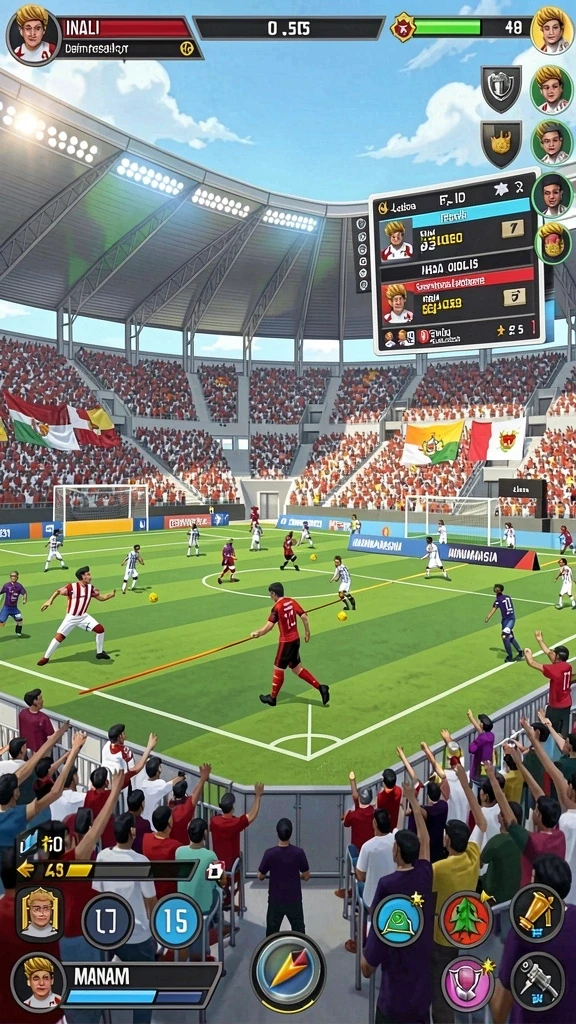 Gameplay seru dalam level penuh warna LAPARBOS.