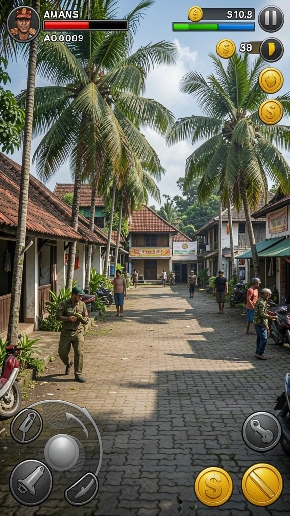 Gambaran misi yang sedang berlangsung di MPO2121 dengan karakter unik.