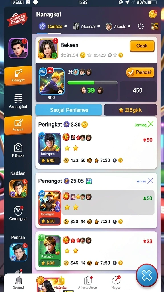Mode multiplayer yang seru dan kompetitif.