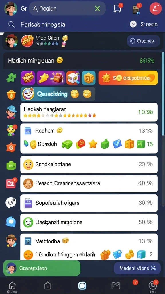 Karakter-karakter menarik dengan variasi unik.