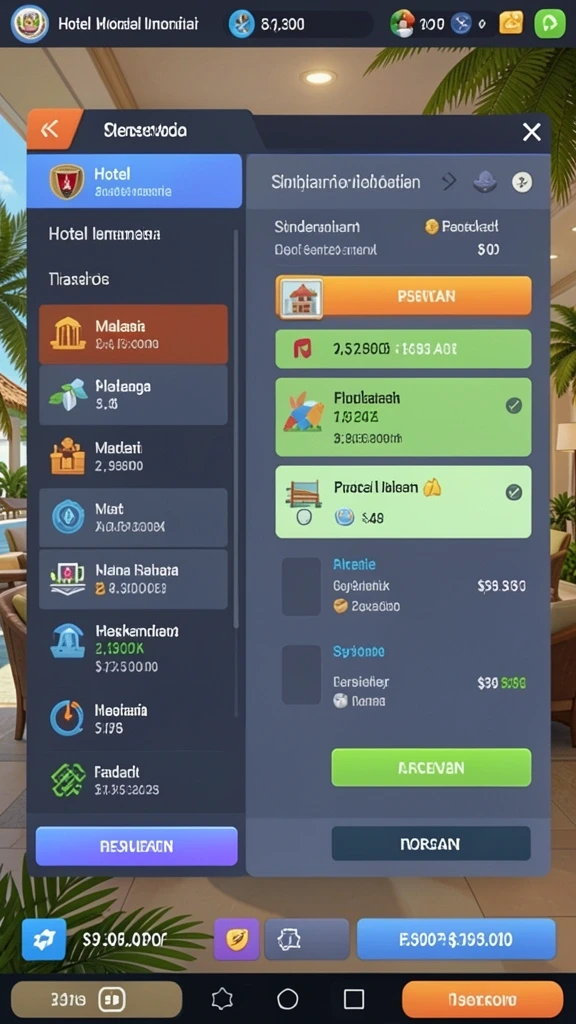 Tampilan utama aplikasi dengan navigasi yang intuitif.
