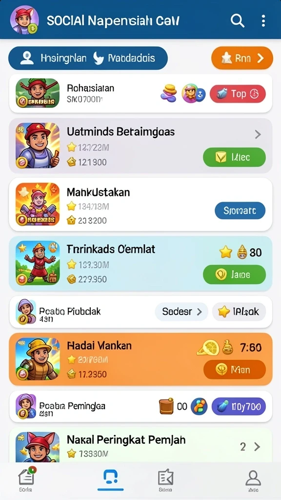Mode permainan kompetitif yang menantang dan seru.