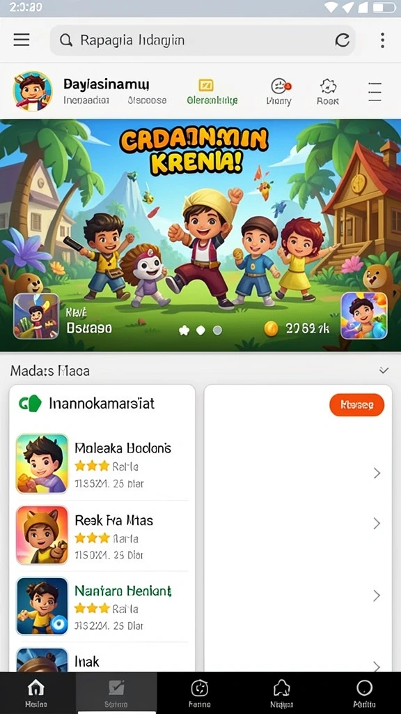 Tampilan antarmuka yang menarik dan mudah digunakan.