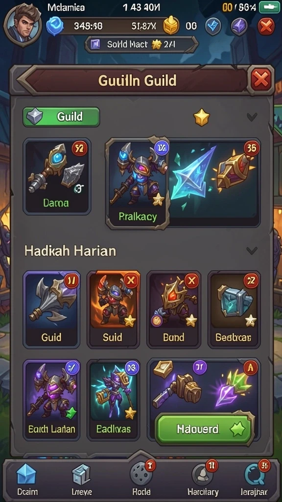 Screenshot menampilkan antarmuka permainan yang menarik.